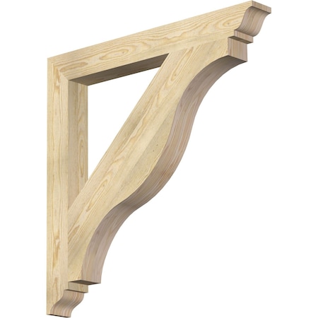 Ekena Millwork Funston Traditional Rough Sawn Bracket, Douglas Fir, 4"W x 36"D x 36"H BKT04X36X36FST01RDF